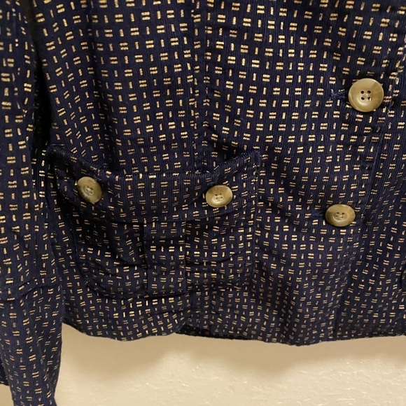 Sundance Lightweight Corduroy Blue And Gold Blazer - Picture 7 of 12